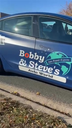 Wrapped and ready to roll! Our latest company car, wrapped by Brand ink, is officially on the road — showing off that Bobby & Steve’s Auto World pride everywhere we go. 🔵🛠️ | Bobby & Steve's Auto World