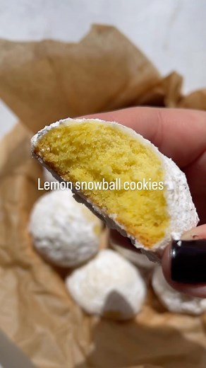 43K views · 29 reactions | Buttery, lemony, sweet lemon snowball cookies. Made with simple ingredients and @imperial_sugar for the ultimate snowball finish! Grab the detailed recipe on my bio! #lemoncookies #snowballcookies #ad #cookierecipe | Lifestyle of a foodie | Facebook