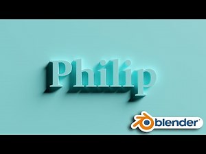 How To Make An Intro Or Name Animation In Blender / Blender Text Animation