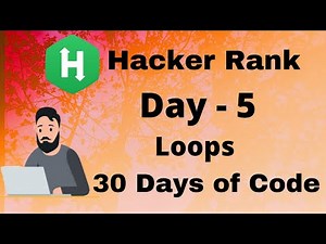 Hacker Rank 30 days of code in C || Day 5 : Loops || code solution.