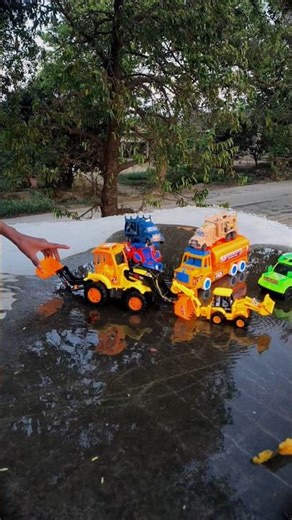 Remote Control mini JCB vs big JCB tochan And Testing #jcb #toy #trend #shorts #video