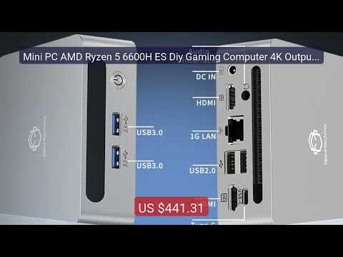 Mini PC AMD Ryzen 5 6600H ES Diy Gaming Computer 4K Output, WiFi6, ... — Top Rated 2026 | Buy Now!