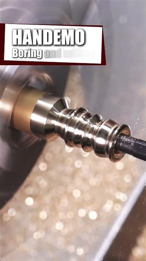 HANDEMO TCK-50 Small CNC Machine Tool Copper Part Machining Demonstration