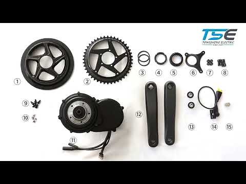 TONGSHENG TSDZ8 750W Mid-Drive e-Bike Conversion Kit Installation: Easy Step-by-Step Full Process