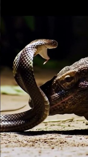 snack vs comodo dragon..#viral #tranding #wildlife #video