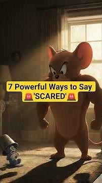 7 Powerful Words to Say SCARED #shorts #EnglishTips