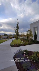 Walking around the Orem Utah Temple On a Fall Day TheTempleNews.com #thetemplenews #templenews #lds #ldswedding #mormon #ldstemple #ldstemples #templescoop #churchofjesuschristoflatterdaysaints #temple #temples #OremUtahTemple #OremTemple # | Church of Jesus Christ Temples
