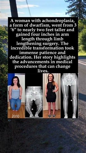 Woman with Dwarfism Gains Nearly Two Feet in Height Through Limb Lengthening Surgery#Achondroplasia
