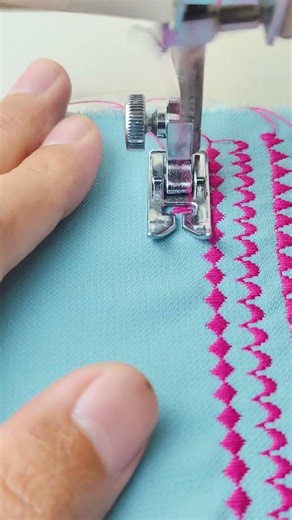 patterned stitching using a Janome sewing machine #sewing