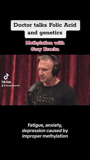 13K views · 130 reactions | Folic Acid, is it toxic? Gary Brecka syas yes, but inly in 44% of the population. What about the rest? We have receptors for Folic Acid on our cells, but some have geneitc deficiencies that dont allow them to process it. Some, but not all. So in certain cases folic acid may be the only absorbable form of folate. Get your genes tested and look at intracellular levels to know for sure. #garybrecka #joerogan #methylation #folicacid #mthfr | Dan Purser MD | Facebook