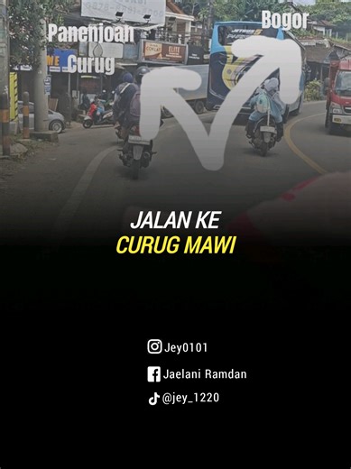 Jalan Menuju Curug Mawi di Cibadak