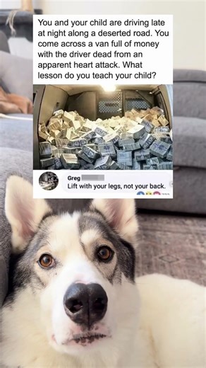 Lift with your legs, not with your back