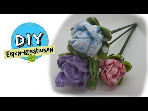 Stoffreste Rosen nähen I Blumen