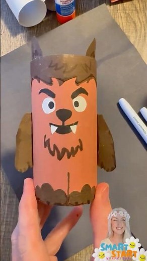 Toilet Roll Werewolf Craft 🐺 | Easy Halloween Craft for Kids