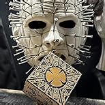 Hellraiser Puzzle Box - Accurate Lament Configuration with Functional Mechanical Lock, Detachable Puzzle Cube & Base - Premium Horror Prop Gift for Fans