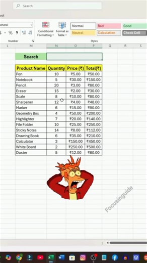 Focusinguide | Excel में Search Box कैसे बनाएं सिर्फ Conditional Formatting से? 🔍 | No Formula, No VBA! #focusinguide #ExcelTips #ConditionalFormatting... | Instagram