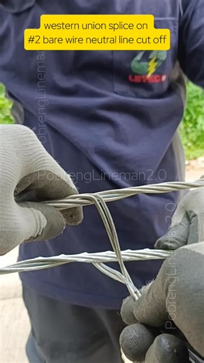 3.2K views · 38 reactions | western union splice on #2 bare wire #pobrenglineman2 #everyonehighlightsfollowers #everyonehighlights #foryouシpage #foryouシ #electricitychallenge #everyoneactive #fyp #electricity #fblifestyle | PobrengLineman2.0 | Facebook