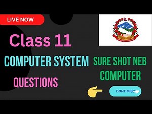 Neb Class 11 || Computer System Important MCQs questions|| Chapter 1