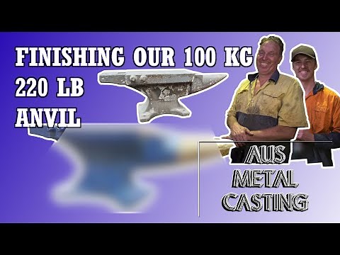 Making a 100kg / 220lb Anvil from Steel - Part 4 - Finishing - Grinding, Linishing, Painting, Reveal