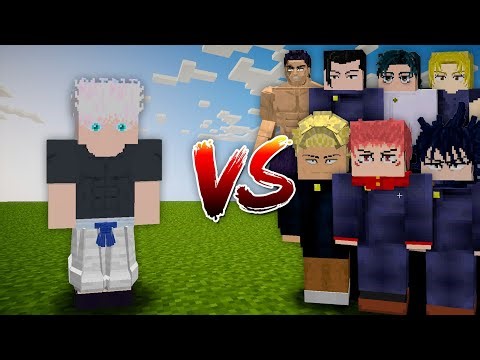 Satoru Gojo (No Infinity) vs All Sorcerers of the Jujutsu School