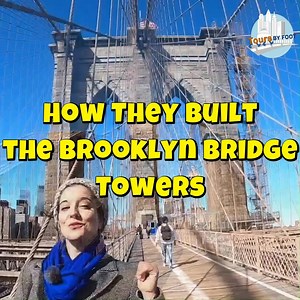 They didn’t just build it from the ground up—they had to go below the riverbed. Discover how massive caissons allowed workers to build the Brooklyn Bridge’s towers from deep underwater. #brooklynbridge #nychistory #nyc | Tours by Foot - New York City