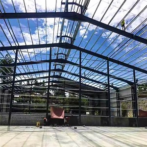 [Hot Item] Prefabricated/Preba Industrial Light Q355 Hot Rolled H Section Galvanized/Painted Matel Building Warehouse/Workshop Steel Structure for Camp/Hangar/Garage