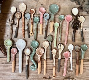 Ceramic Spoons, Stirring Spoons, Handmade Ceramic Spoons, Handmade Pottery Spoons, Minimalist Decor, Handmade Spoons, Organic Shapes Spoons - Etsy