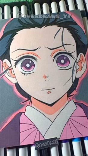 Finishing this Drawing!! Drawing Nezuko😻 #demonslayer #drawing #coloring #art #reelsviralシfb #share | Overdraws Yt