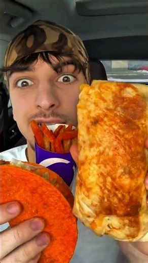 Taco Bell Mukbang 😱 Grilled Cheese Burrito ASMR | Extreme Cheese Pull & Crunch 🔥#tacobell #mukbang