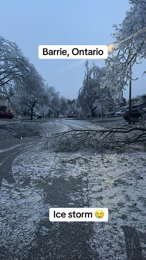Ice Storm in Barrie, Ontario - March 2025