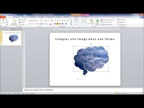 POWERPOINT : Comment intégrer une image dans une forme