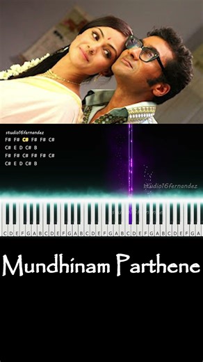 Mundhinam Parthene | Vaaranam Aayiram | Harris Jayaraj | Suriya | Keyboard Cover Notes | Fernandez 2