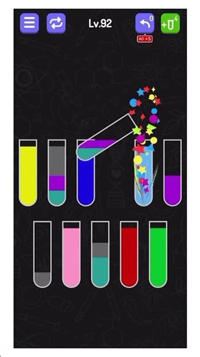 Water Sort Lv92 #game #challenge #puzzle #ytshorts #gaming #viral #funactivities #fun #timepass #lvl