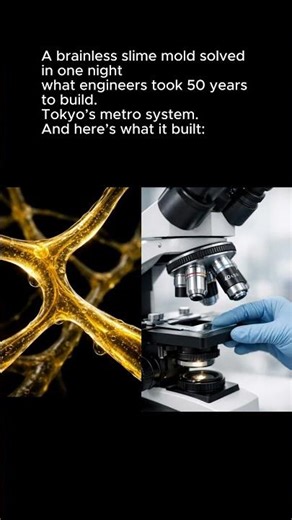 A brainless slime mold solved in one night what engineers took 50 years to build. Here's what it's: