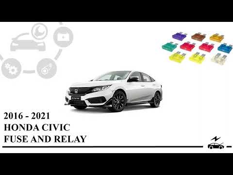 Fuse box diagram Honda Civic 10G and relay with assignment and location