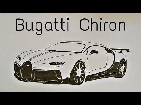 How to draw a Bugatti Chiron