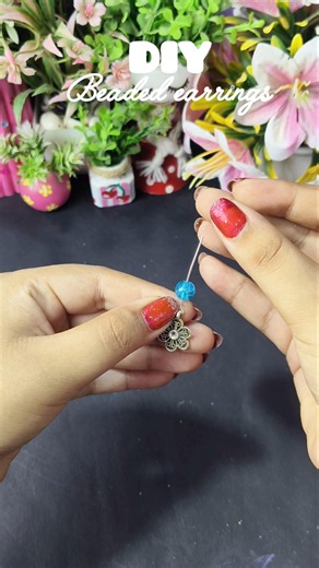 DIY Beaded Earrings ✨#diy #diyearrings #trending #handmade #ytshorts #shorts #viral #earrings
