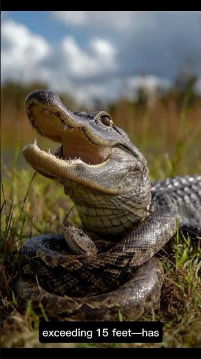 Alligator vs. Burmese Python: Everglades Battle