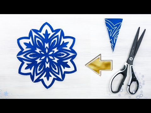 Winter Home Decor Idea - Paper Snowflake Craft