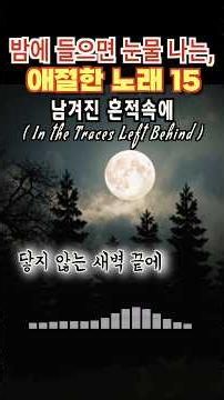 [남겨진 흔적속에] 슬픈 이별노래 플레이리스트 깊어가는 밤, 마음 한구석에 머문 그리움을 담았습니다. 🌙 #플레이리스트 #이별노래 #슬픈노래 #감성발라드 #발라드추천