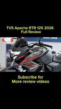 TVS Apache RTR 125 (2026) – Full Review | Walkaround | Mileage | Features | Price | Performance 🔥