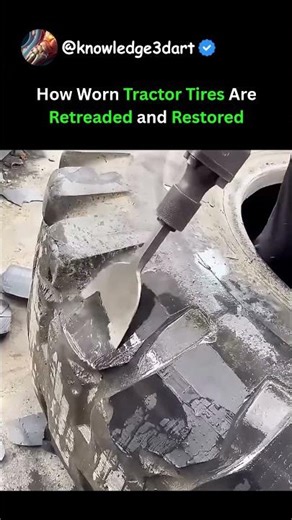 How Worn Tractor Tires Are Retreaded and Restored