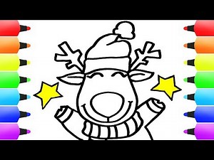 How to Draw Christmas Stuff for Kids! Christmas Reindeer & Xmas Drawing Ideas