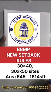 BBMP New setback rules, before applying for sanction plan its good to wait till 11.11.2025 you will get clear idea about new rules As per new setback rule you will get more buildup area compared to older rules Smiti construction and interior 9513422266 #bbmp #new #setback | Smiti Construction