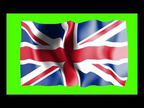 British Waving Flag Green Screen - Free Royalty Footage