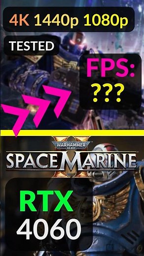 Warhammer 40k Space Marine 2 Performance on Nvidia RTX 4060 at 4K 1440p 1080p - DLSS PC FPS Test