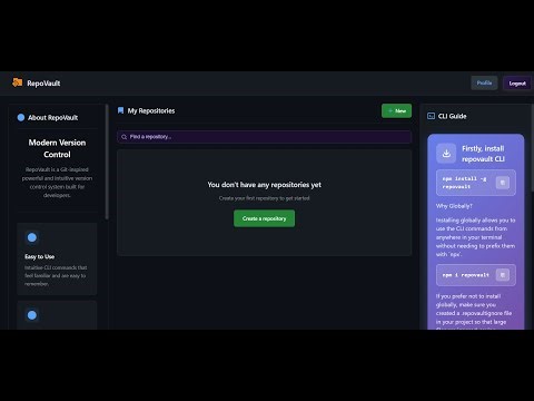 RepoVault - Web Demo