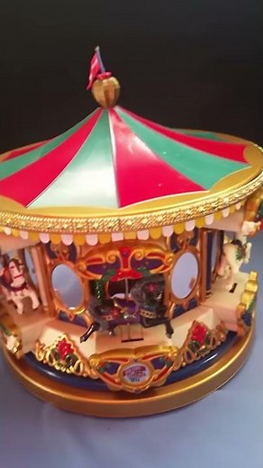 Mr Christmas merry go round carousel musical light
