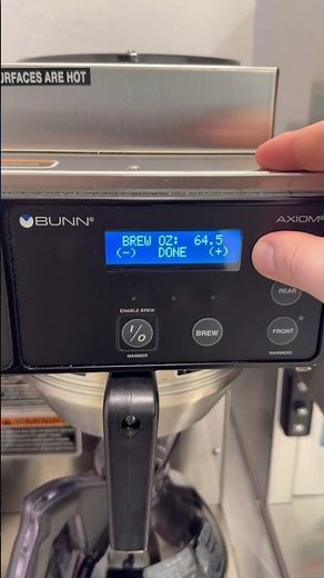 How to adjust water levels (coffee) on a Bunn Axiom Coffee Brewer ￼