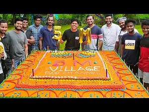 200 Pounds Vanilla Cake | 5 Million Celebration | 5000000 ആഘോഷം Village Food Channel